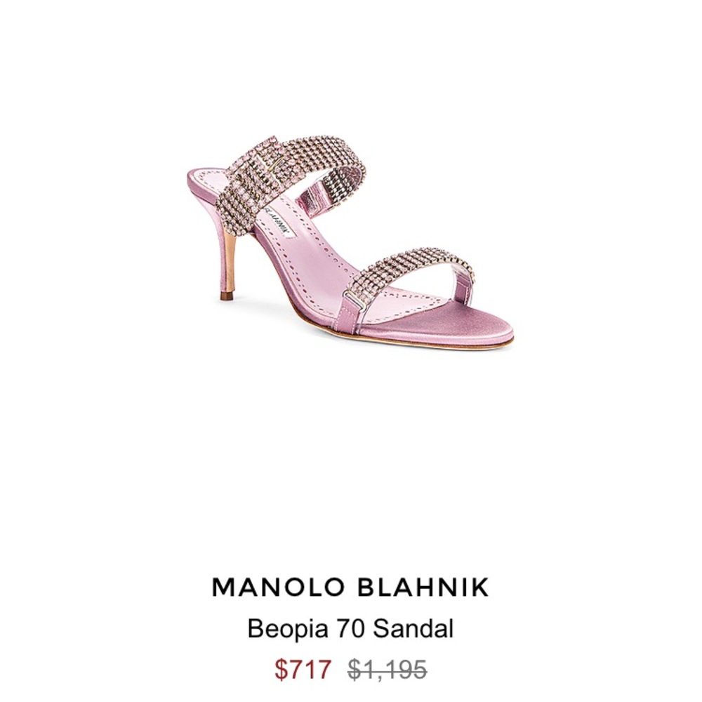 MANOLO BLAHNIK Beopia two band slide sandal